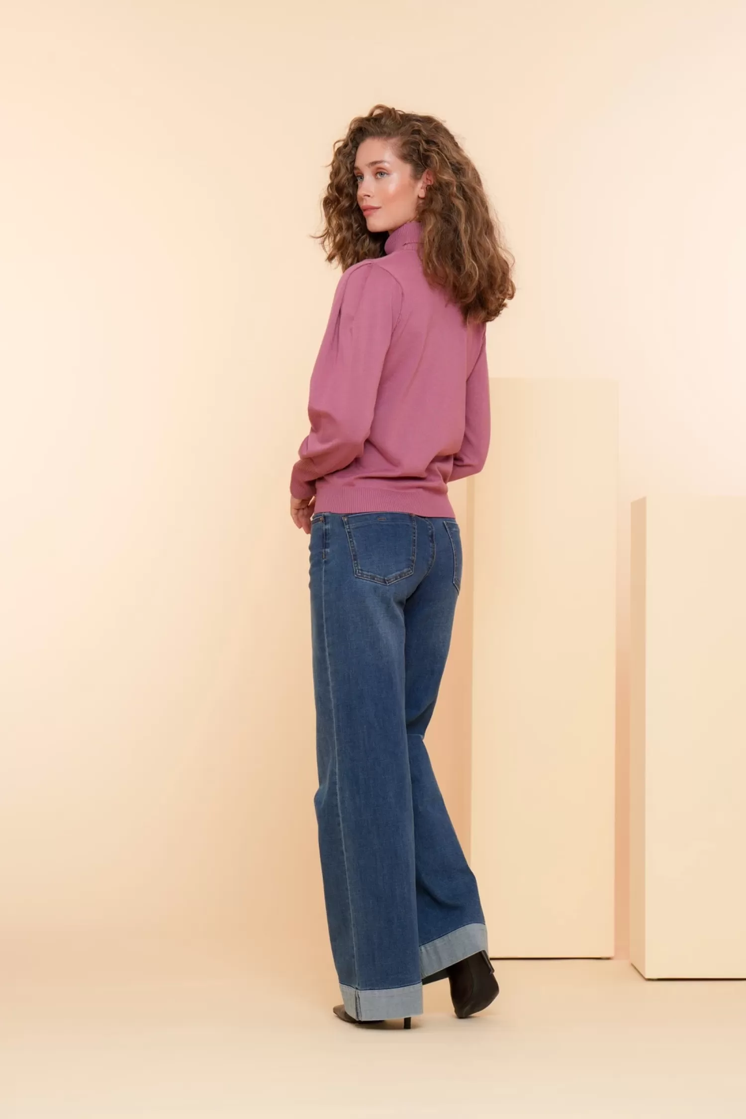 geisha_dames_coltrui_met_pofmouwen__4-1.webp Geisha Fashion Truien & Vesten*Geisha Dames Coltrui Met Pofmouwen 44566-14 old pink