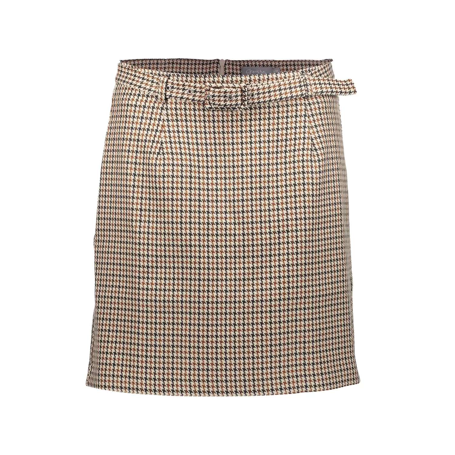 Geisha Fashion Rokken*Geisha Dames Getailleerde Rok Met Checkered Print 46520-10 sand