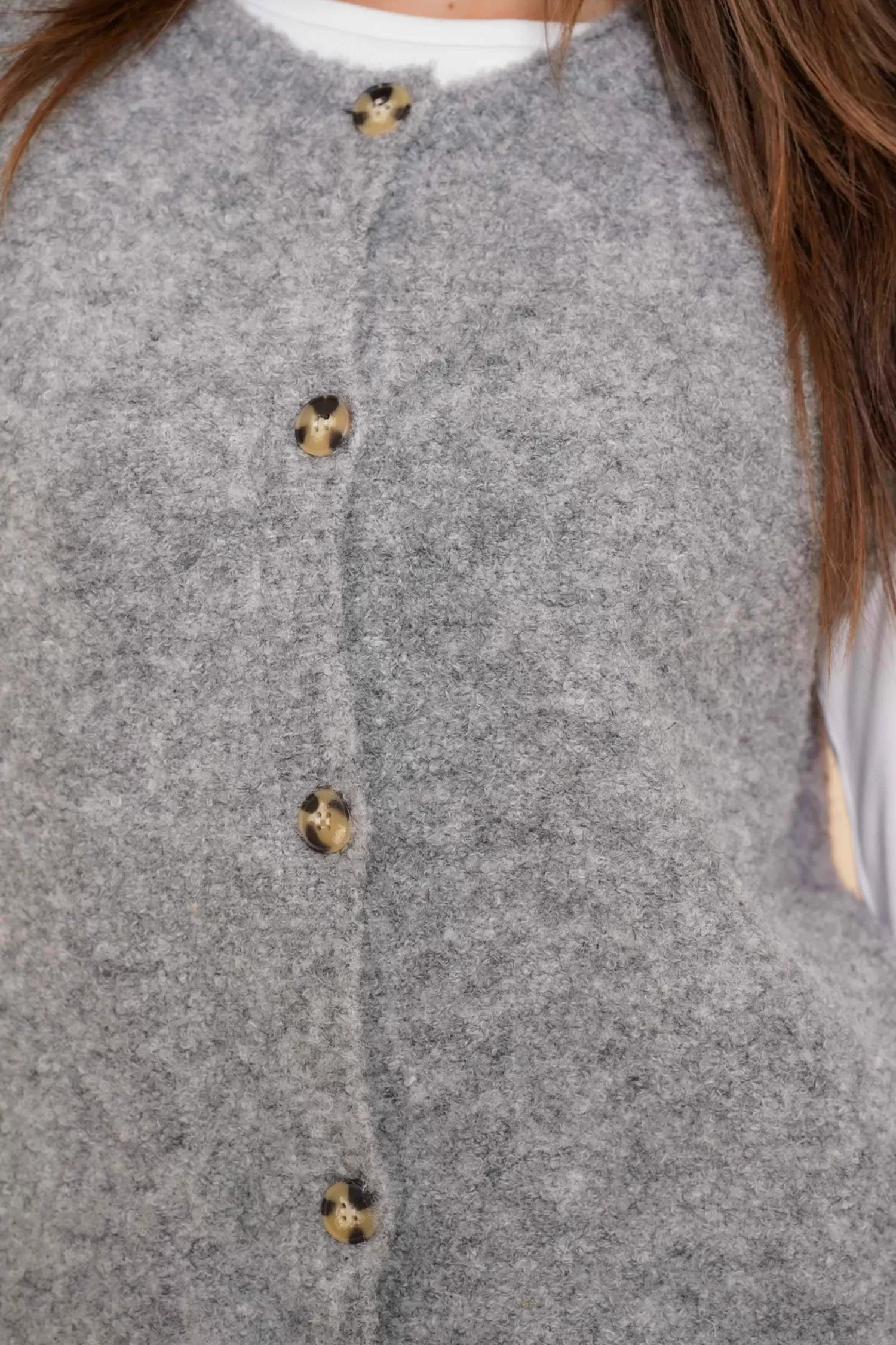 geisha_dames_gilet_met_knopen__5.webp Geisha Fashion Truien & Vesten*Geisha Dames Gilet Met Knopen 44562-14 grijs