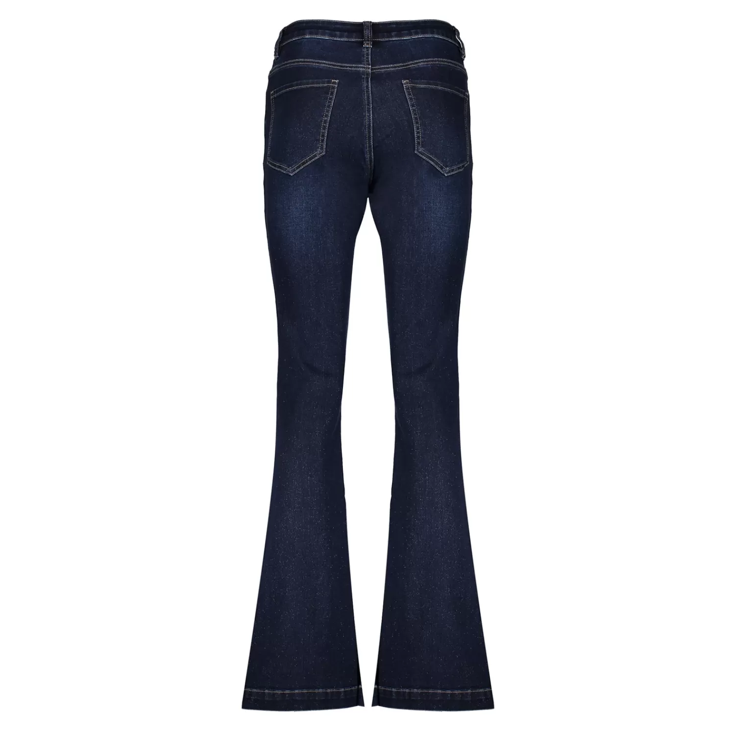 geisha_dames_jeans_flare_dark_rinse_met_lurex__3.webp Geisha Fashion Broeken | Denim*Geisha Dames Jeans Flare Dark Rinse Met Lurex 41511-10 dark blue denim