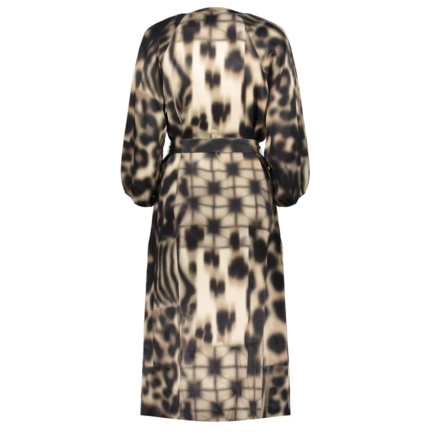 geisha_dames_jurk_met_print__3.webp Geisha Fashion Jurken & Jumpsuits*Geisha Dames Jurk Met Print 47615-20 sand