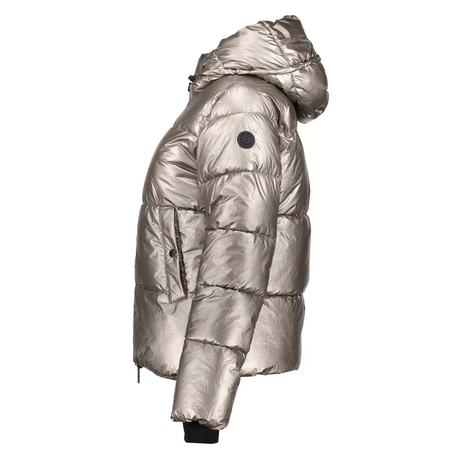 geisha_dames_korte_metallic_pufferjas__4.webp Geisha Fashion Jassen & Jacks*Geisha Dames Korte Metallic Pufferjas 48550-12 bronze