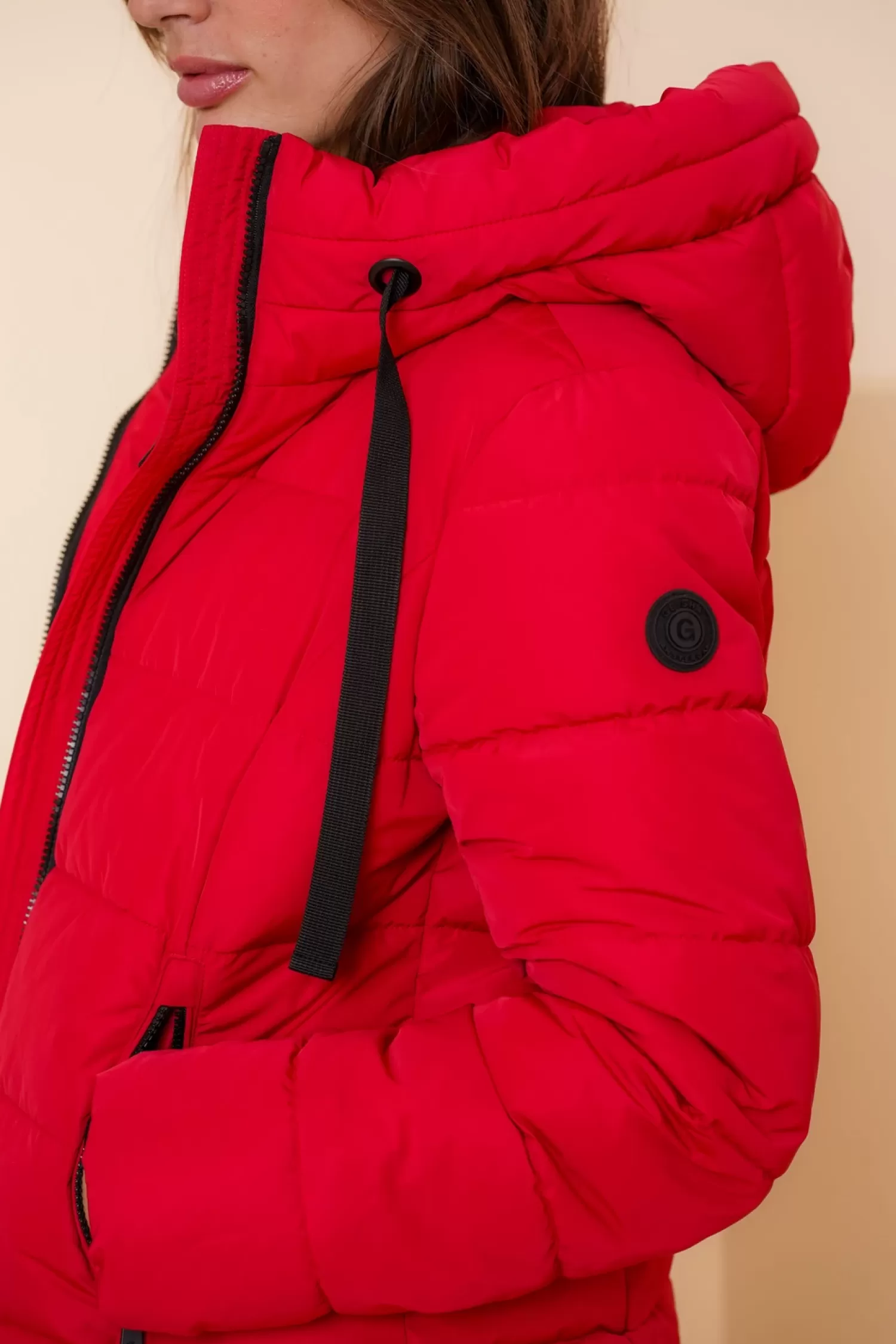 geisha_dames_korte_pufferjas__8.webp Geisha Fashion Jassen & Jacks*Geisha Dames Korte Pufferjas 48553-12 rood