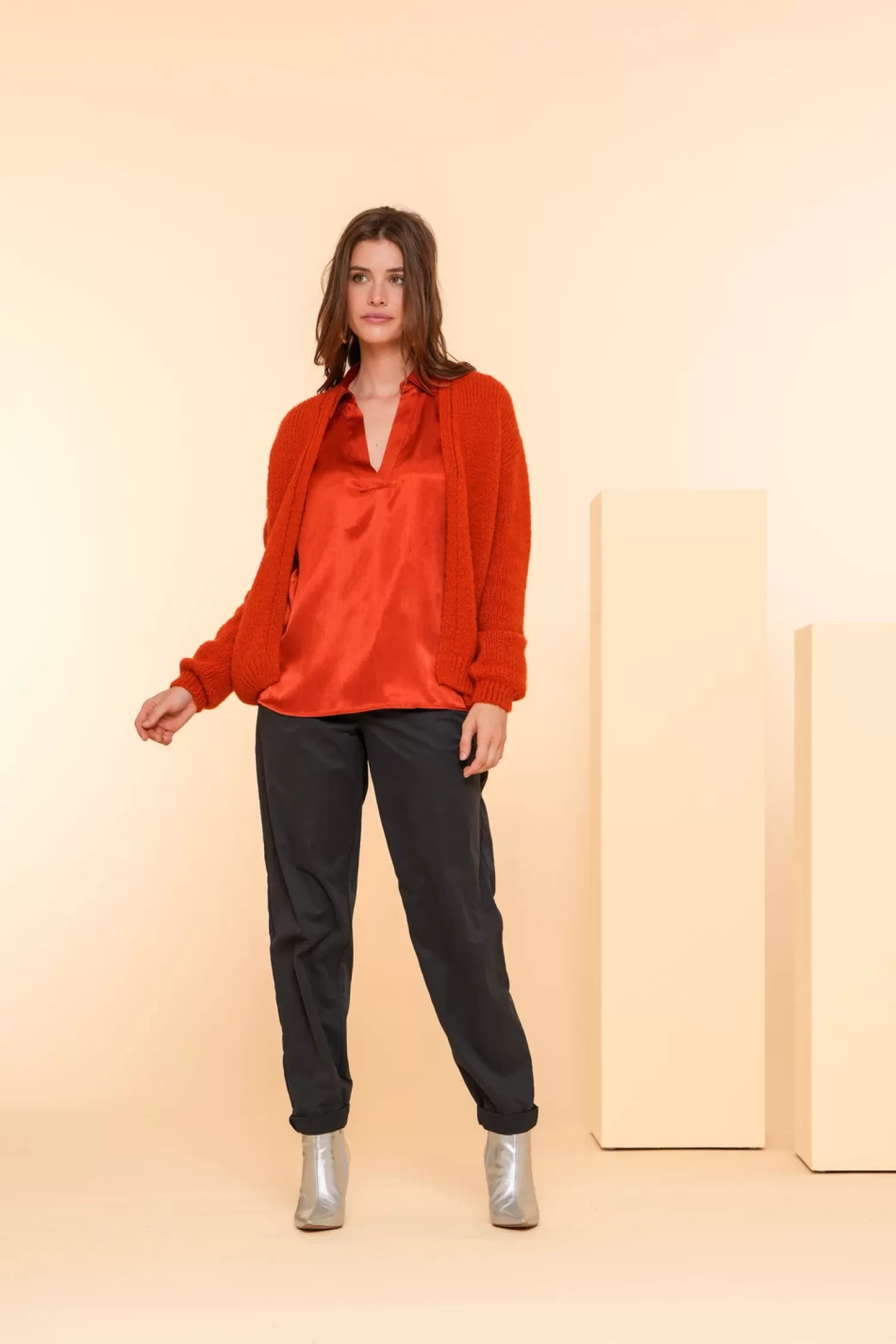 geisha_dames_loose_fit_tapered_broek__2.webp Geisha Fashion Broeken | Denim*Geisha Dames Loose Fit Tapered Broek 41519-10 zwart