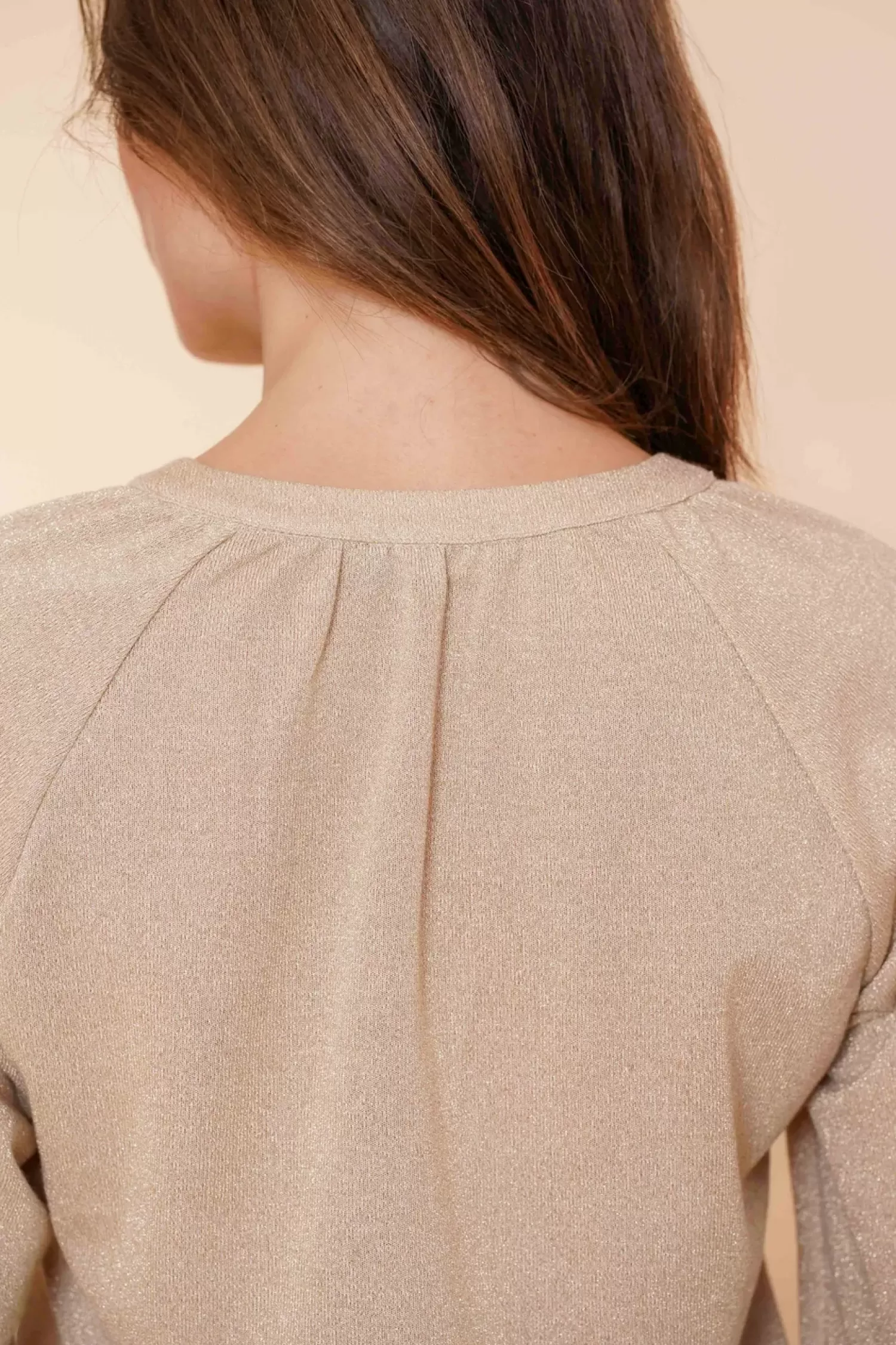 geisha_dames_lurex_vhals_top__7.webp Geisha Fashion Tops & T-shirts*Geisha Dames Lurex V-hals Top 42657-20 gold