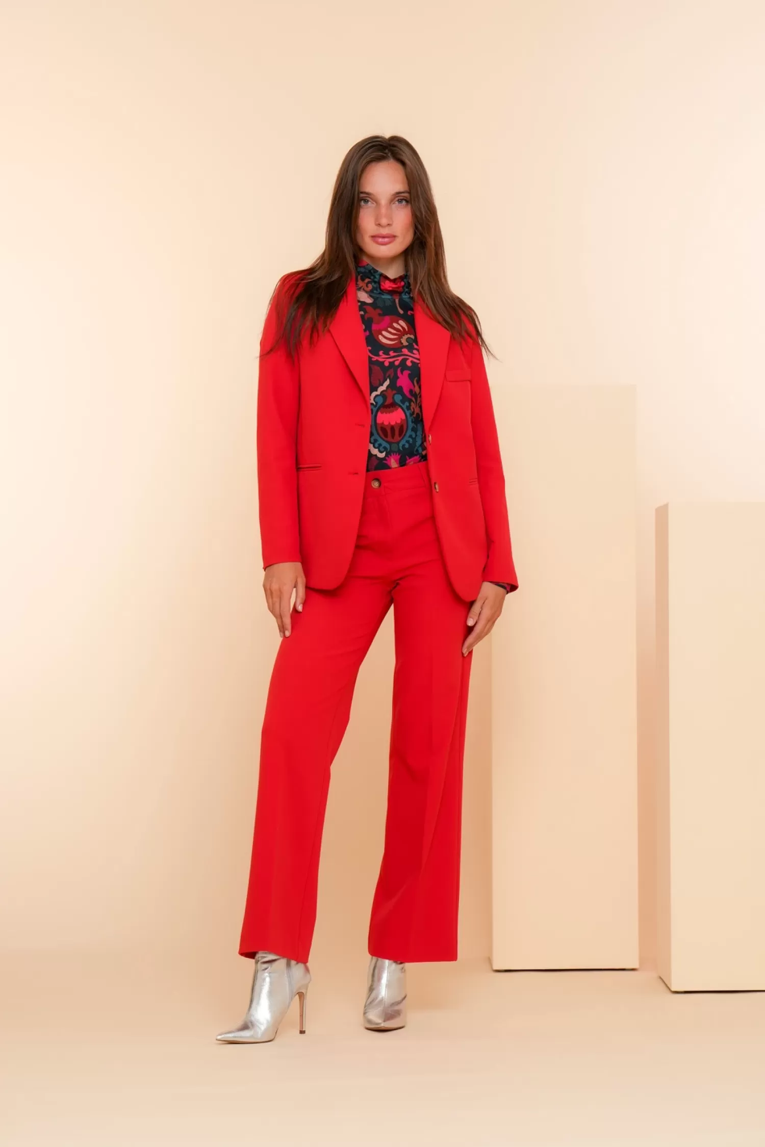 geisha_dames_regular_fit_blazer__2.webp Geisha Fashion Jasjes & Blazers*Geisha Dames Regular Fit Blazer 45600-32 rood