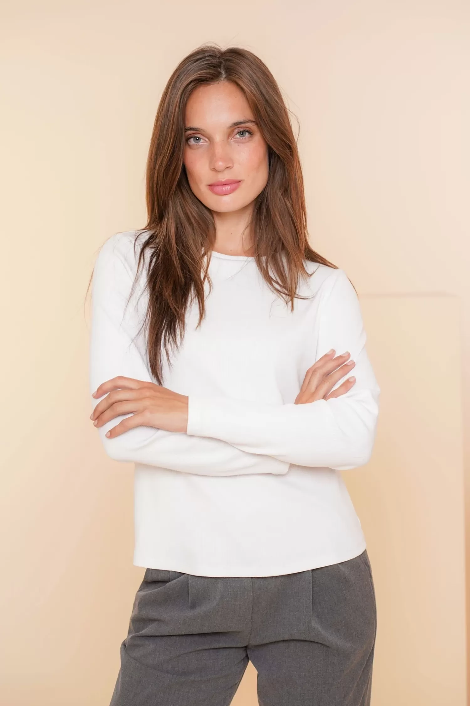 geisha_dames_rib_kwaliteit_shirt__2-1.webp Geisha Fashion Tops & T-shirts*Geisha Dames Rib Kwaliteit Shirt 42611-41 zwart