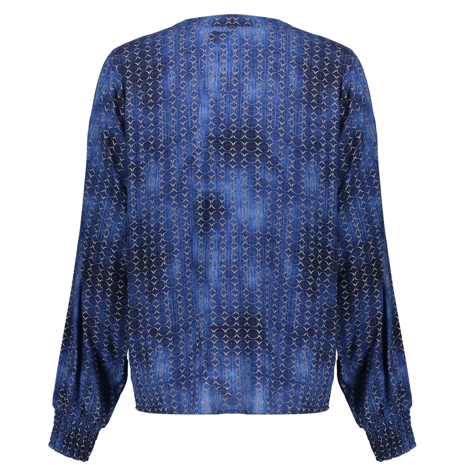 geisha_dames_top_met_allover_print__3.webp Geisha Fashion Tops & T-shirts*Geisha Dames Top Met Allover Print 43681-20 blue