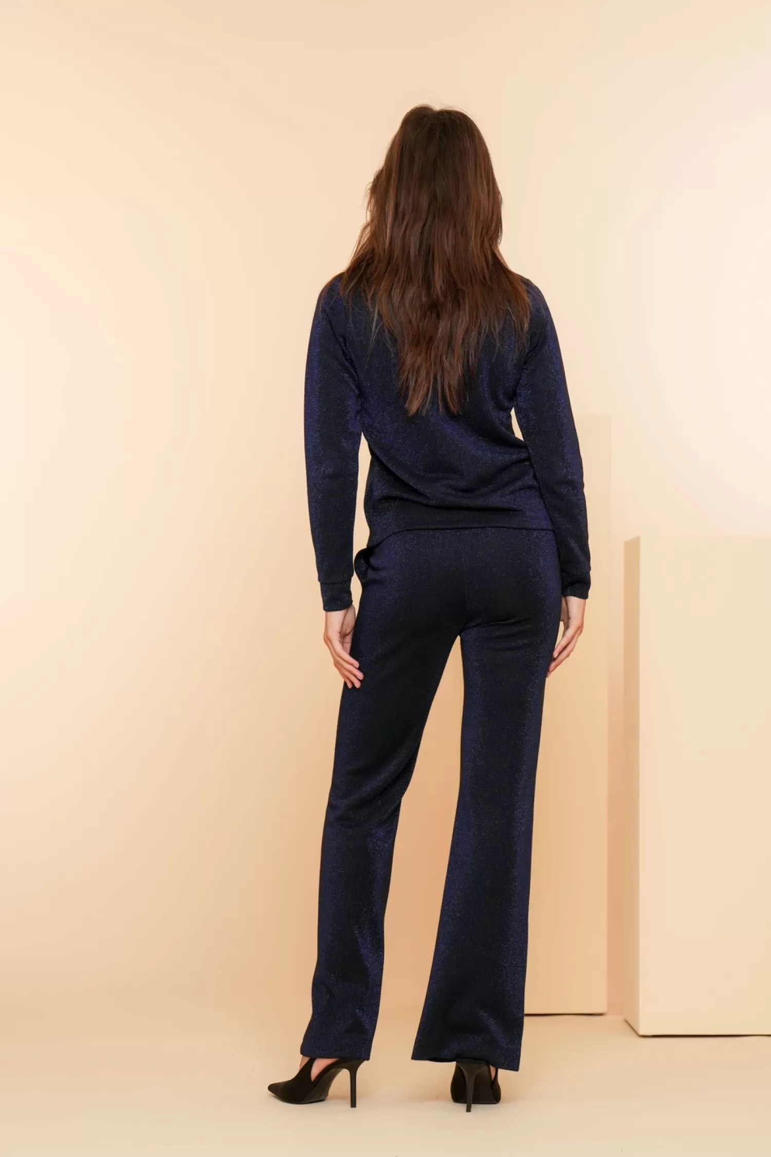 geisha_dames_top_met_glitter__4.webp Geisha Fashion Tops & T-shirts*Geisha Dames Top Met Glitter 42570-43 zwart