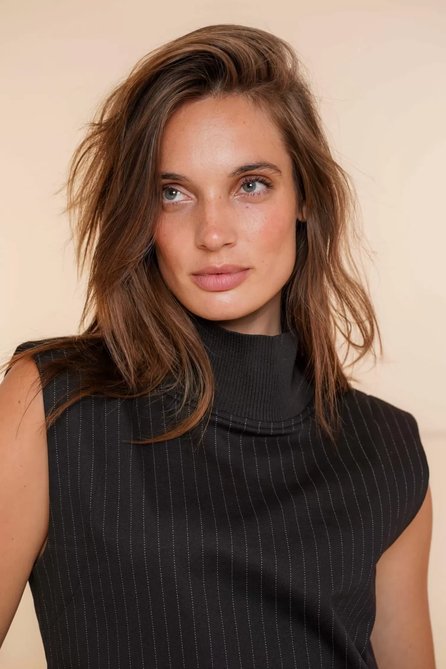 geisha_dames_top_met_pinstripe__6.webp Geisha Fashion Tops & T-shirts*Geisha Dames Top Met Pinstripe 43675-20 zwart