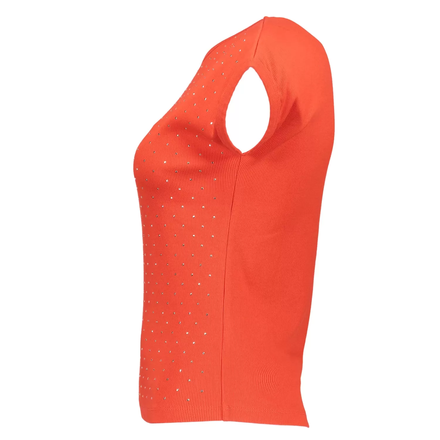 geisha_dames_tshirt_met_studs__5.webp Geisha Fashion Tops & T-shirts*Geisha Dames T-shirt Met Studs 42607-41 rood