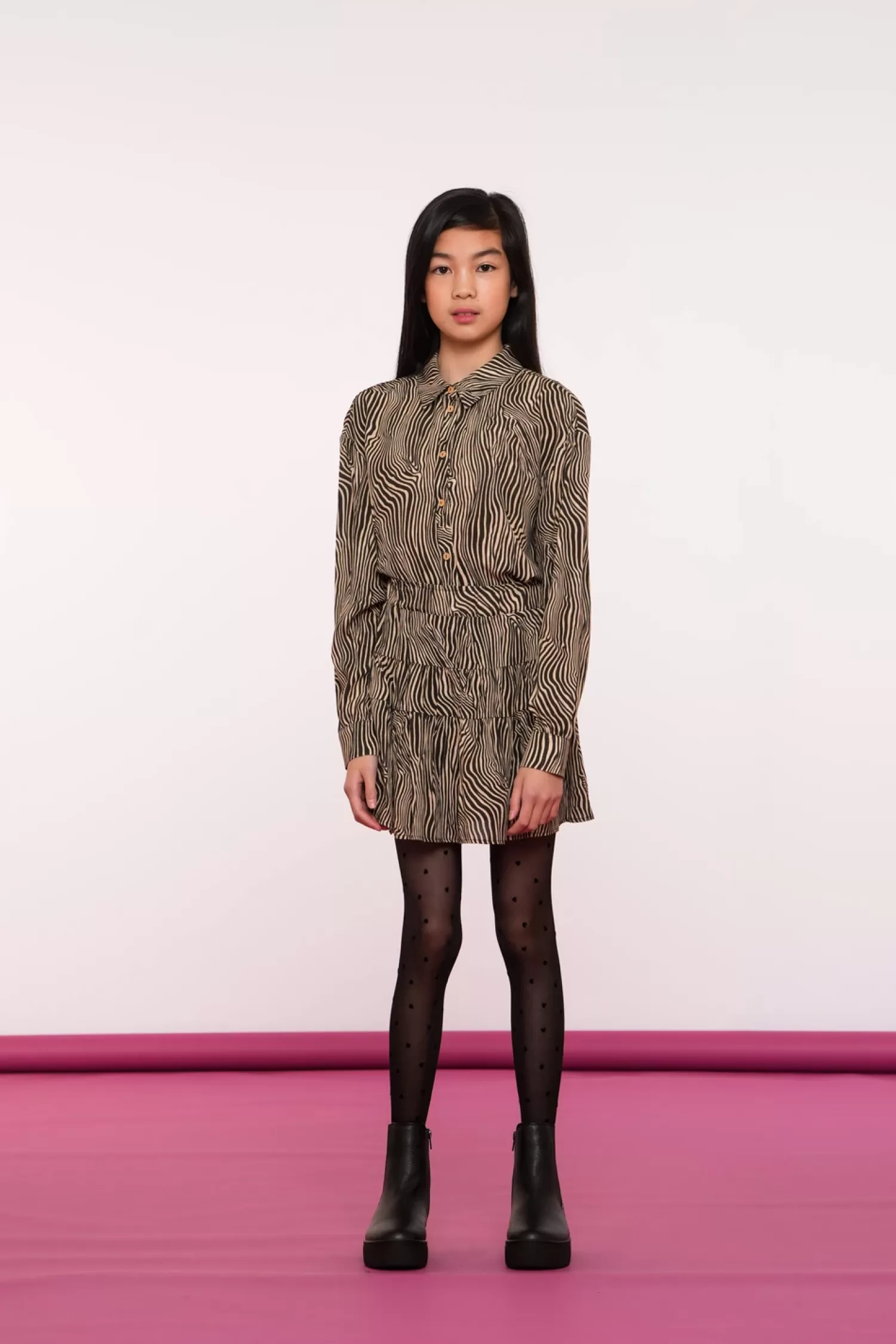 Geisha Fashion Rokken*Geisha Girls Rokje Met Zebra Print En Lurex 46595K-20 off-white