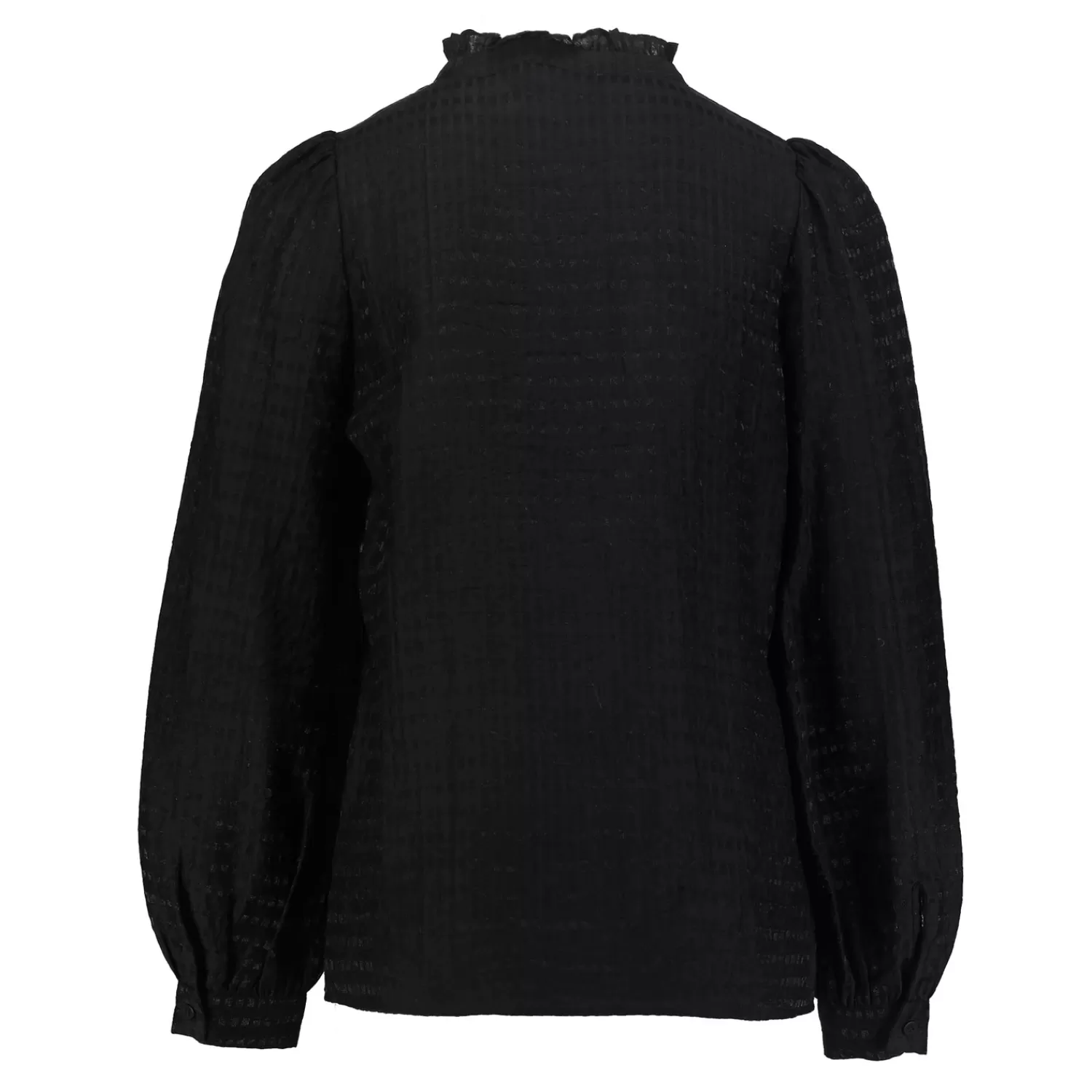 geisha_girls_ruffle_blousje_zwart_k_3.webp Geisha Fashion Tops & T-shirts | Blouses*Geisha Girls Ruffle Blousje 43633K-26 zwart