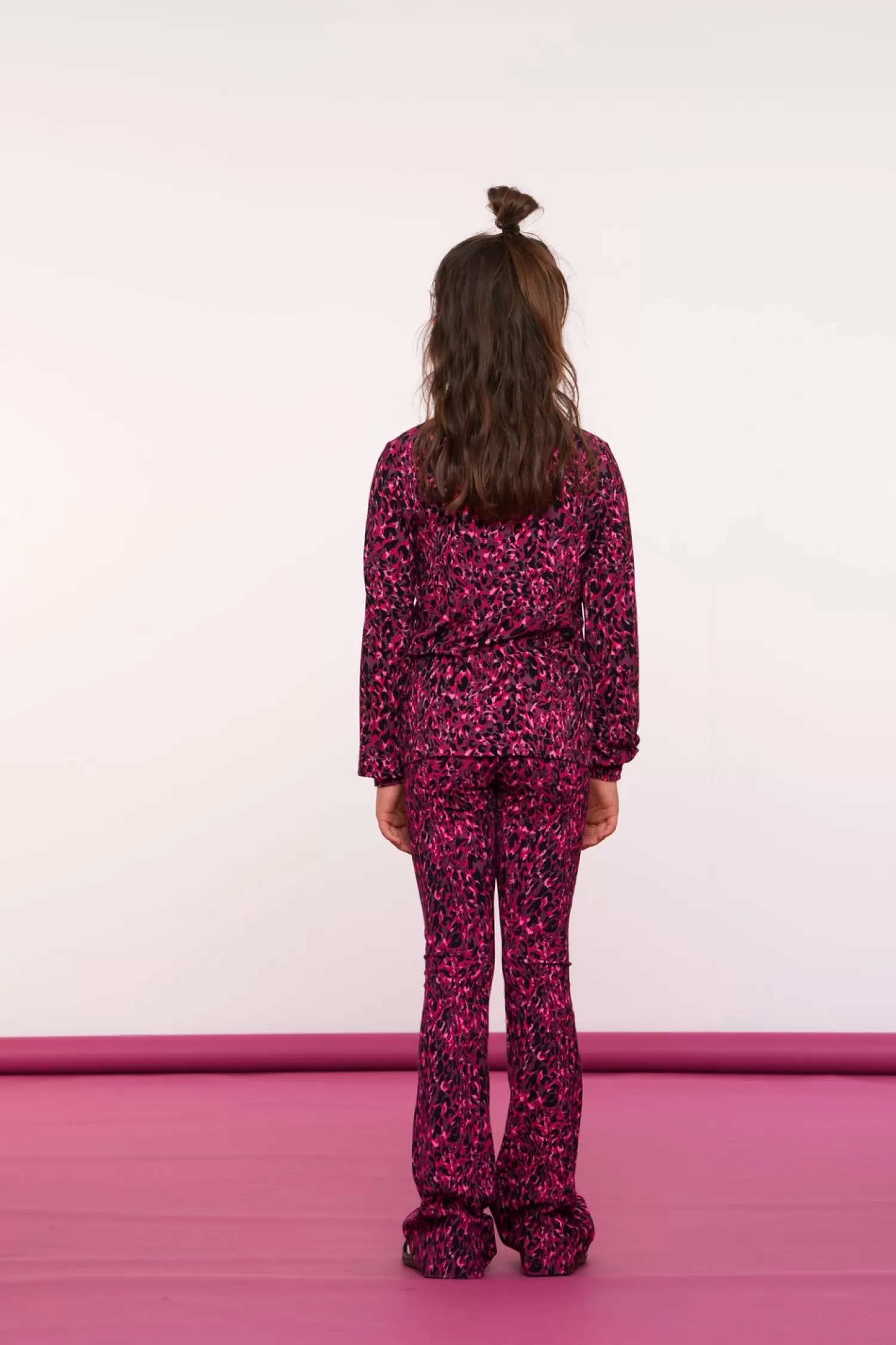 geisha_girls_top_met_panterprint_k_2.webp Geisha Fashion Tops & T-shirts*Geisha Girls Top Met Panterprint 42539K-60 zwart